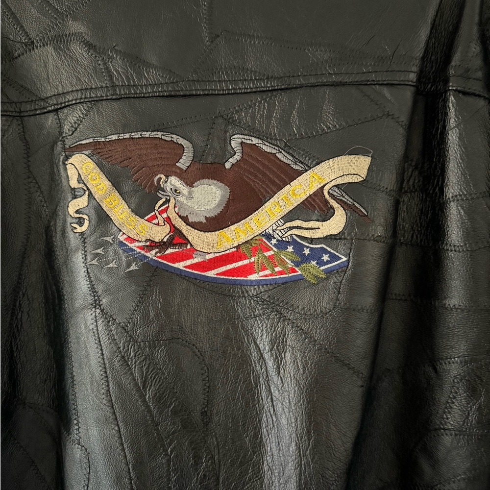 Leather Motorcycle Jacket - Picture 4 of 4